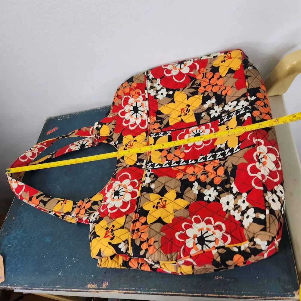Vera Bradley Laptop Carryall Bittersweeat Floral Pattern Retired Houndstooth